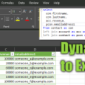 Excel: Exporting deep joins and lost of rows