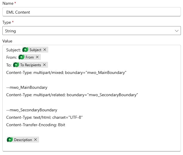 Filling the main body