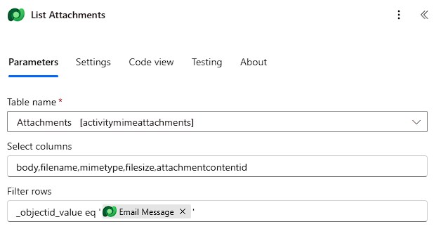 Get all attachments of email