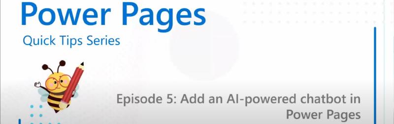 Featured image of post [VIDEO] Power Platform Learners: AI driven Chatbot in Power Pages