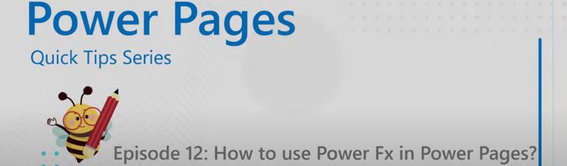 Featured image of post [VIDEO] Power Platform Learners: Using Power Fx in Power Pages
